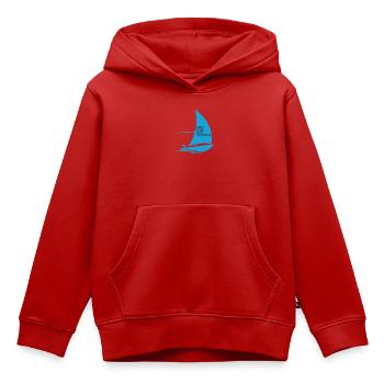 Regatta Sailing Shirt Sailboat Yacht Sailing Crew - Kids Premium Organic Hoodie - red - Front - AI Model Kid Female (0cm)