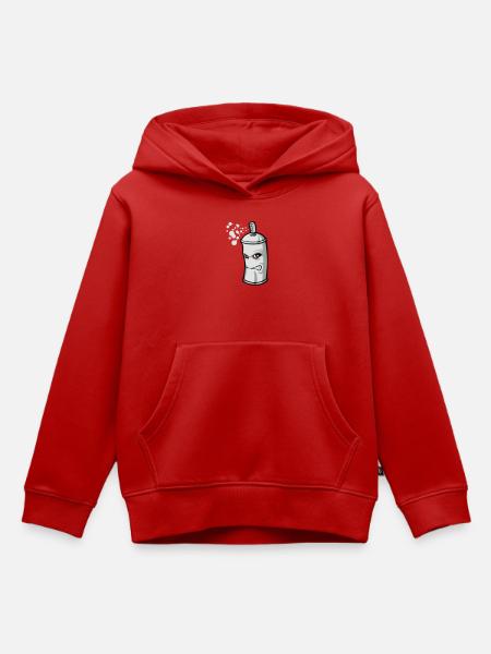Spray flex - Kinder Premium Organic Hoodie - Rot