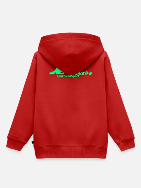 SHS Logo grün - Kinder Premium Organic Hoodie - Rot