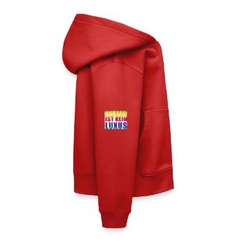 Teilhabe ist kein Luxus - Kinder Premium Organic Hoodie - Rot - Rechts - AI Model Kid Female (0cm)