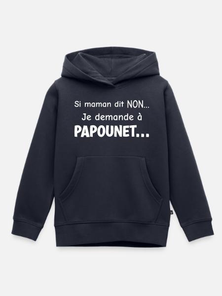 Komplize Papa - Kinder Premium Organic Hoodie - Navy