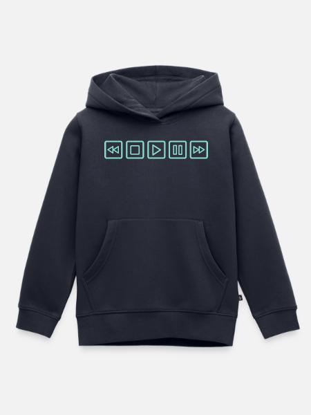 Turn the music on! - Kinder Premium Organic Hoodie - Navy
