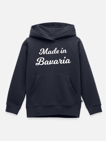 Bayern Schriftzug: Made in Bavaria - Kinder Premium Organic Hoodie - Navy