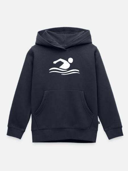 Schwimmen Schwimmer - Kinder Premium Organic Hoodie - Navy