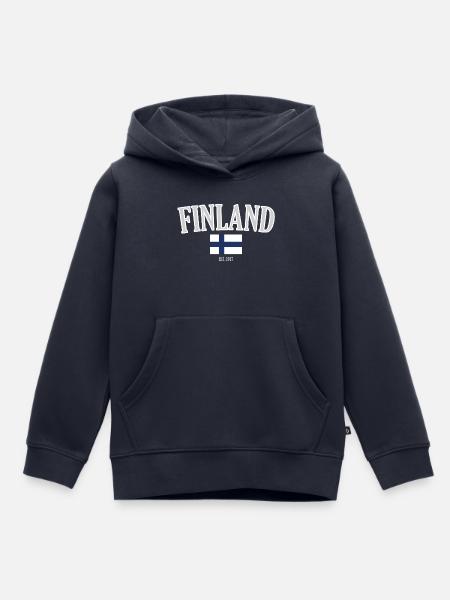 Finnland seit 1917 - Kinder Premium Organic Hoodie - Navy