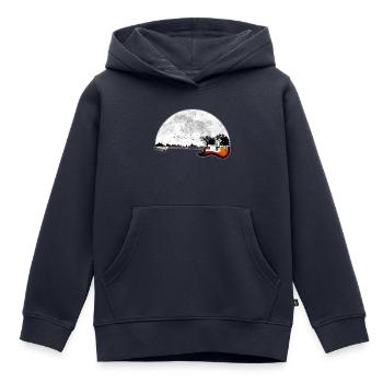 Gitarre Natur - Kinder Premium Organic Hoodie - Navy - Vorne - AI Model Kid Male (0cm)
