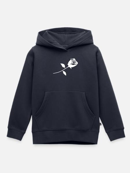 Eine Rose - Kinder Premium Organic Hoodie - Navy