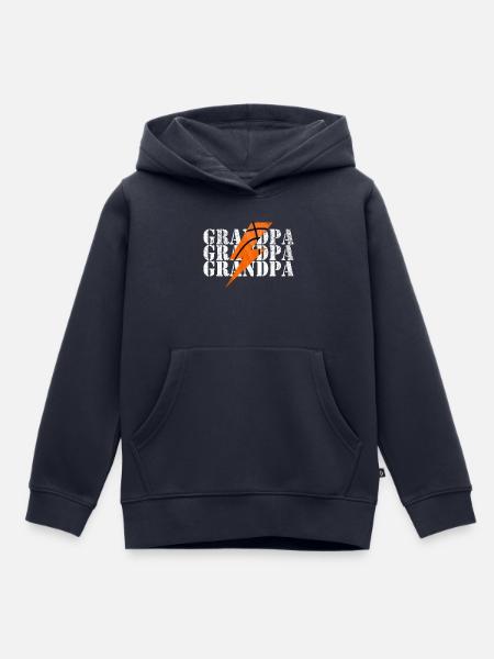 Basketball Blitz Power Design - Kinder Premium Organic Hoodie - Navy