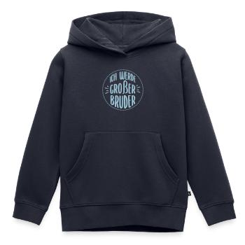 Großer Bruder - Kinder Premium Organic Hoodie - Navy - Vorne - AI Model Kid Male (0cm)