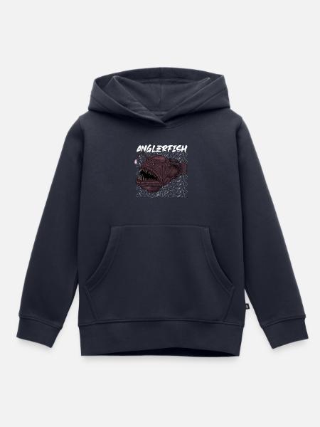 Tiefsee Monster - Anglerfisch - Kinder Premium Organic Hoodie - Navy