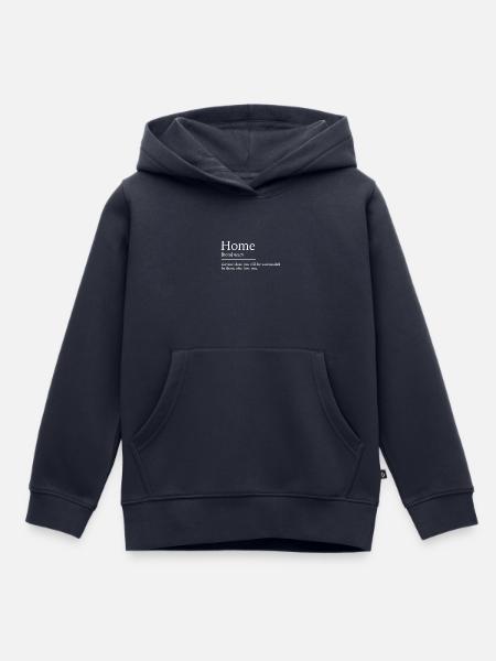 Home zuhause - Kinder Premium Organic Hoodie - Navy