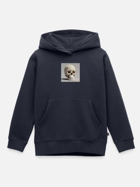 Schädel Nummer 63 - Kinder Premium Organic Hoodie - Navy
