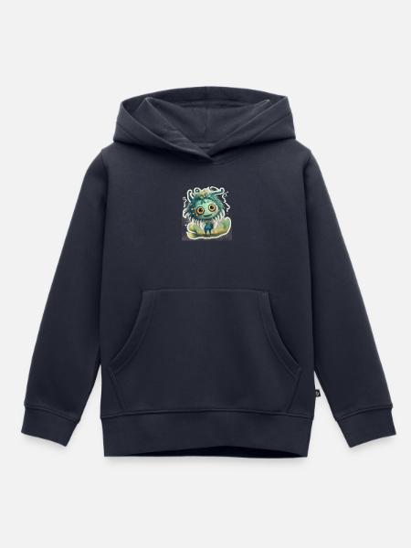 Monsterchen - Kinder Premium Organic Hoodie - Navy