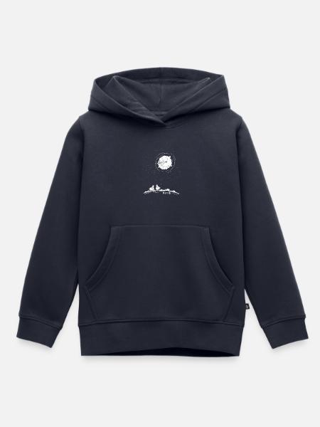 Wool Moon - Kinder Premium Organic Hoodie - Navy