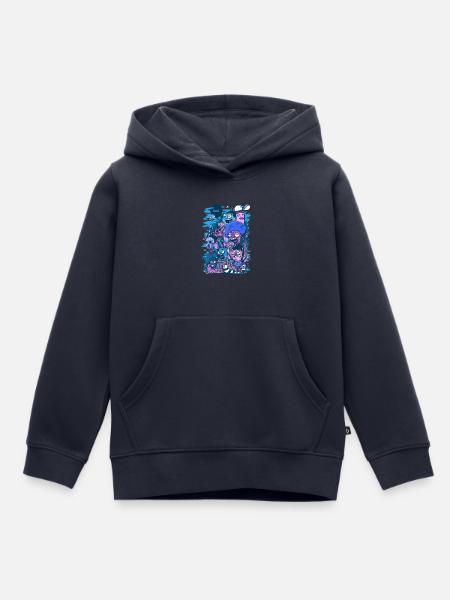 Blaues Projekt - Kinder Premium Organic Hoodie - Navy