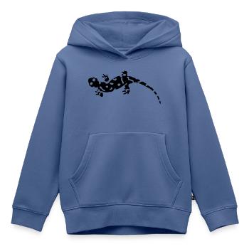 Salamander - Kinder Premium Organic Hoodie - Taubenblau - Vorne - AI Model Kid Female (0cm)