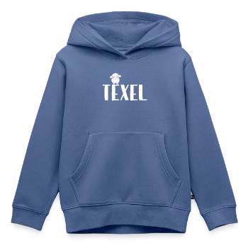 Süßes Schaf Texel - Kinder Premium Organic Hoodie - Taubenblau - Vorne - AI Model Kid Female (0cm)