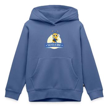 Schulkind fleißige Biene mit Zuckertüte - Kinder Premium Organic Hoodie - Taubenblau - Vorne - AI Model Kid Female (0cm)