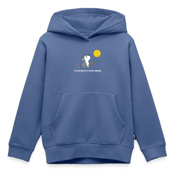 The moon affects my bipolar disorder - Kinder Premium Organic Hoodie - Taubenblau - Vorne - AI Model Kid Female (0cm)