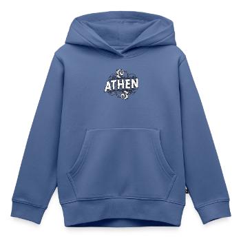 Athen - Griechenland - Kinder Premium Organic Hoodie - Taubenblau - Vorne - AI Model Kid Female (0cm)