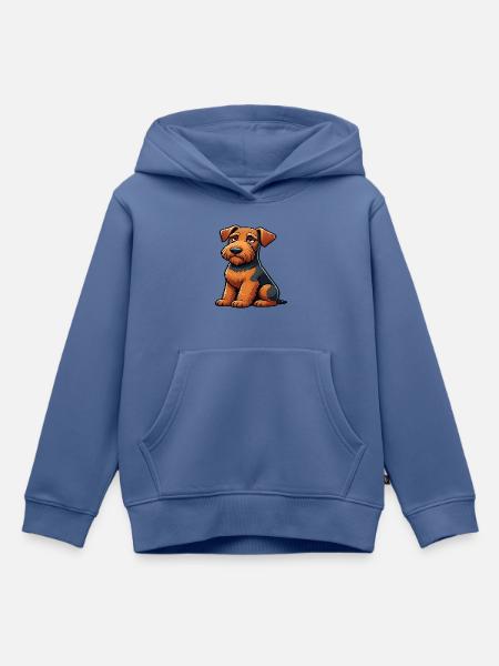 Airedale Terrier Airedales Airedaleliebhaber - Kinder Premium Organic Hoodie - Taubenblau