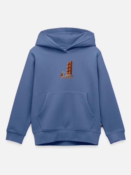 Epische Schokolade Mittelalter Ritter Fantasy - Kinder Premium Organic Hoodie - Taubenblau