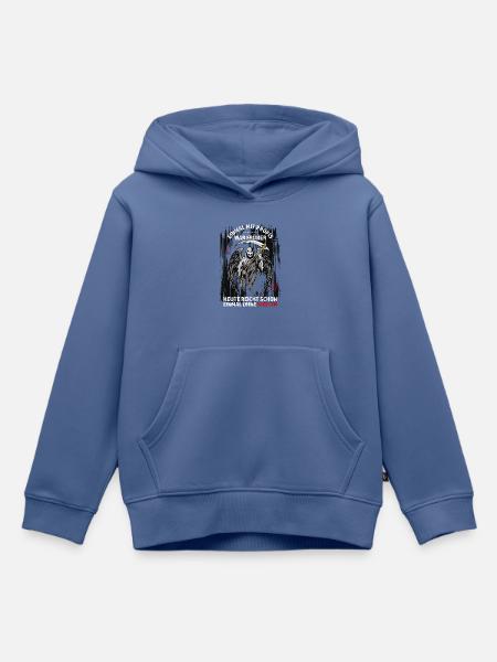 Einmal mit Profis war früher... - Kinder Premium Organic Hoodie - Taubenblau