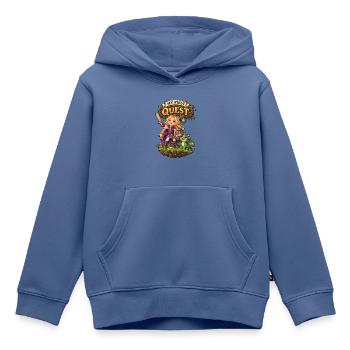 My First Quest - Kleine Prinzessin - Kinder Premium Organic Hoodie - Taubenblau - Vorne - AI Model Kid Female (0cm)