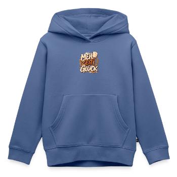 Backliebe Mehlzeit Glück Geschenk für Backen - Kinder Premium Organic Hoodie - Taubenblau - Vorne - AI Model Kid Female (0cm)