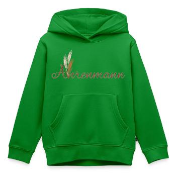 Ährenmann - Farben veränderbar - Kinder Premium Organic Hoodie - Grün - Vorne - AI Model Kid Female (0cm)