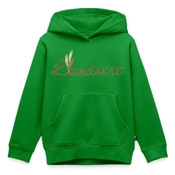 Landwirt - Farben veränderbar - Kinder Premium Organic Hoodie - Grün - Vorne - AI Model Kid Female (0cm)