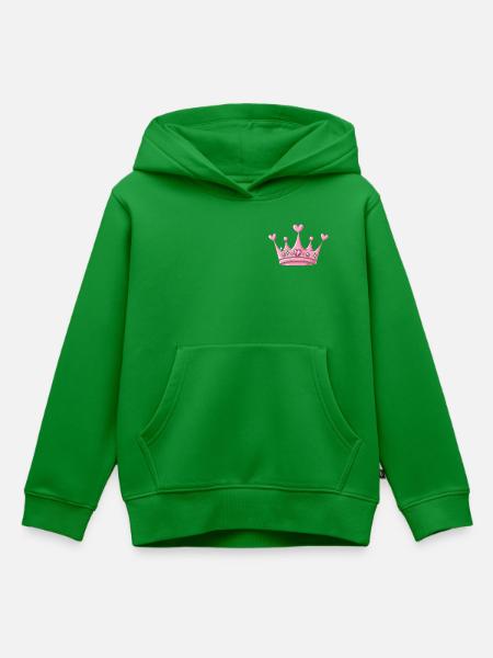 Krone - Kinder Premium Organic Hoodie - Grün