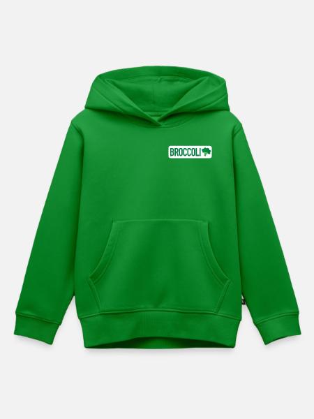 Brokkoli - Kinder Premium Organic Hoodie - Grün