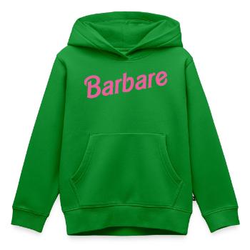 BARBARISCH! - Kinder Premium Organic Hoodie - Grün - Vorne - AI Model Kid Female (0cm)