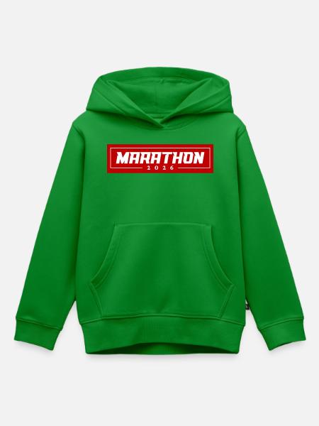 Marathon 2026 - Kinder Premium Organic Hoodie - Grün