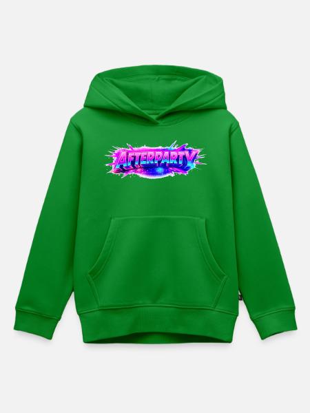 Afterparty Neon Pulse - Kinder Premium Organic Hoodie - Grün
