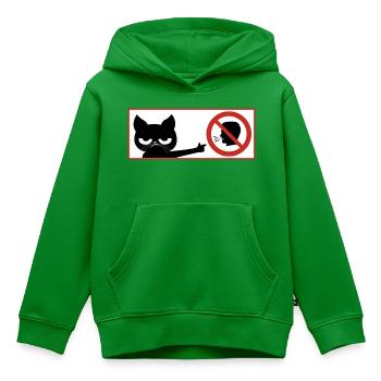 katze, hals Maul - Kinder Premium Organic Hoodie - Grün - Vorne - AI Model Kid Female (0cm)