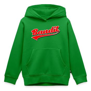bandit dieb crime criminal aufkleber hooligan gang - Kinder Premium Organic Hoodie - Grün - Vorne - AI Model Kid Female (0cm)