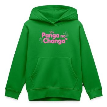 Panga No Changa – Pink Queen Einstellung - Kinder Premium Organic Hoodie - Grün - Vorne - AI Model Kid Female (0cm)