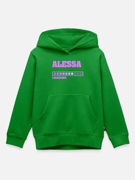 Alessa - Kinder Premium Organic Hoodie - Grün