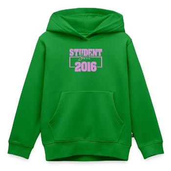 seit 2016 - Kinder Premium Organic Hoodie - Grün - Vorne - AI Model Kid Female (0cm)