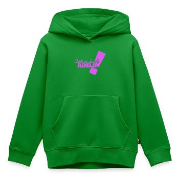 Durchhalten Adela - Kinder Premium Organic Hoodie - Grün - Vorne - AI Model Kid Female (0cm)