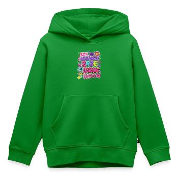 Kita Abgänger 2026 – Bunte Abschiedslegende - Kinder Premium Organic Hoodie - Grün - Vorne - AI Model Kid Female (0cm)