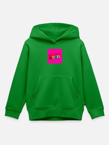 Rucksackmodell Neon-Text - Kinder Premium Organic Hoodie - Grün