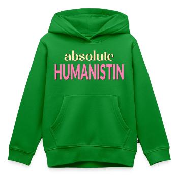 Humanismus Menschlichkeit - Kinder Premium Organic Hoodie - Grün - Vorne - AI Model Kid Female (0cm)