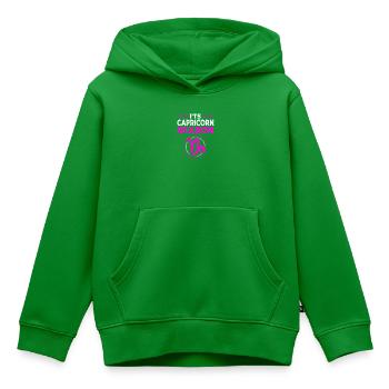 Sternzeichen Steinbock - Kinder Premium Organic Hoodie - Grün - Vorne - AI Model Kid Female (0cm)