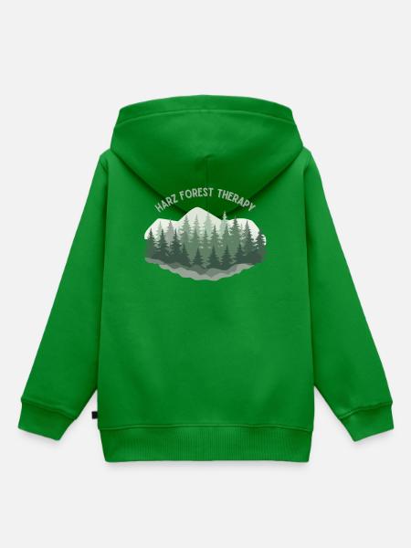 Harz Forest Therapy - Kinder Premium Organic Hoodie - Grün