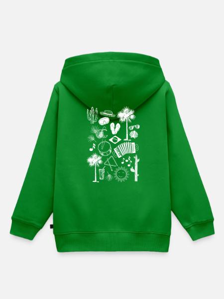 Forro Vibes – Brasilianisches Lebensgefühl - Kinder Premium Organic Hoodie - Grün