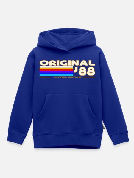 1988 - Kinder Premium Organic Hoodie - Royalblau