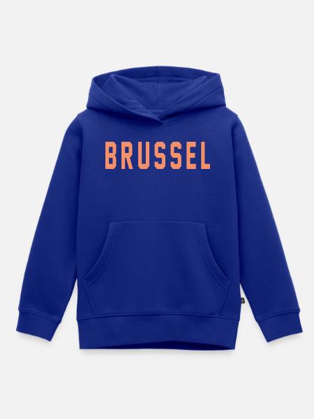 Brüssel - Kinder Premium Organic Hoodie - Royalblau